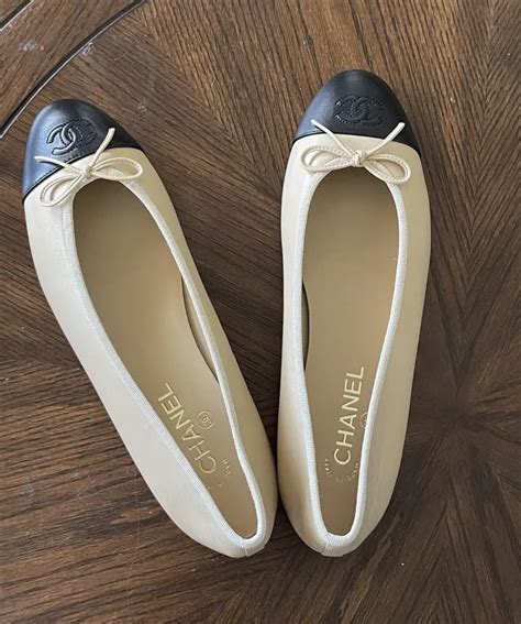 chanel ballet flats with ankle strap|genuine chanel flats.